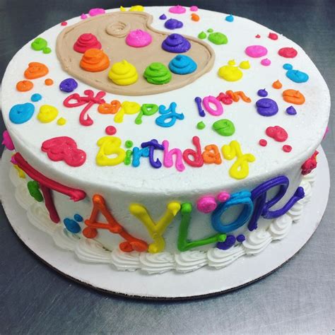 Painting Cake Art Birthday Cake Birthday Party Cake Artist Birthday