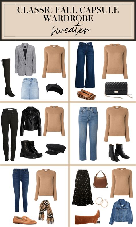Classic Fall Capsule Wardrobe Shopping List Outfit Ideas And More
