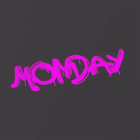 Lotpixel Monday Graffiti Decal 614