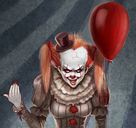 The video shows you, how can you draw a cartoon pennywise from the movie it. ArtStation - Speed Paint Pennywise, Prywinko Art