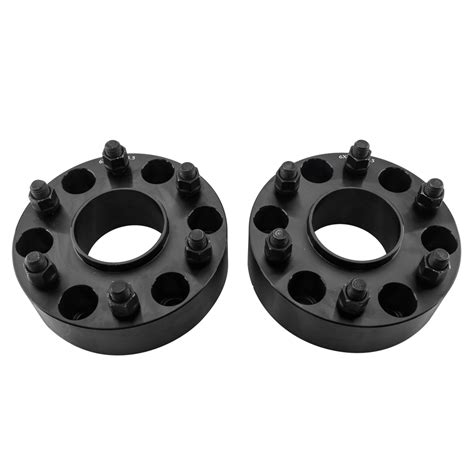 2x 2 Black 6x55 Hub Centric Wheel Spacers Adapters For 1999 16 Chevy