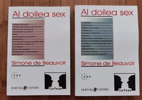 Al Doilea Sex Simone De Beauvoir Vol 1 2 Arhiva Okaziiro