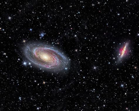 Galaxies Messier 81 And Messier 82 Photograph By Reinhold Wittich Pixels