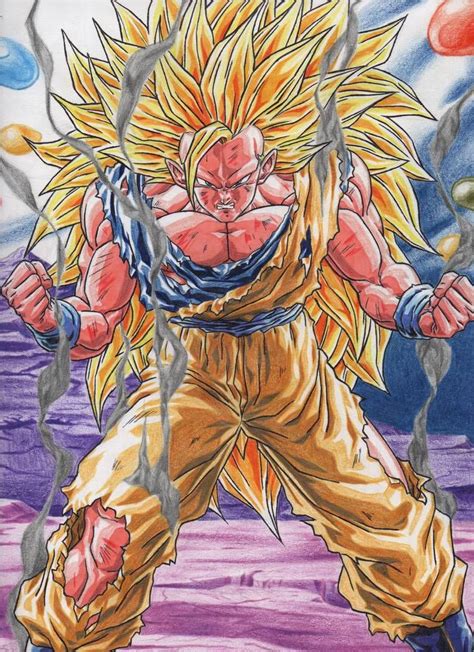 goku ssj3 after getting blasted by janemba by ticodrawing on deviantart dragon ball image