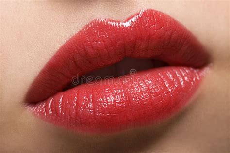Red Lips Stock Image Image Of Pose Lips Fashion Appeal 19265693