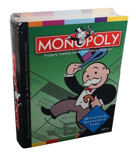 Monopoly Bookshelf Game Designed To Sit On A Shelf Ready To Play At