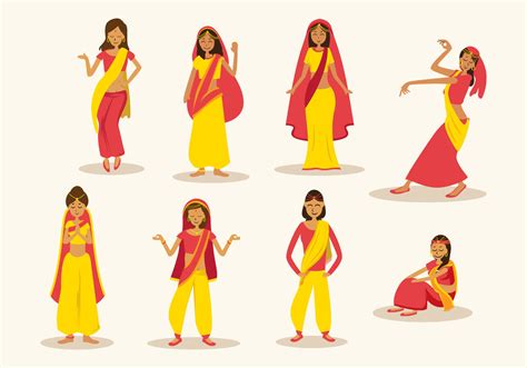 Indian Woman Free Vector Art 6721 Free Downloads