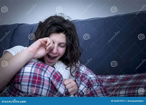 Beautiful Girl Wakes Up Stock Image Image Of Sleep Relax 66447875