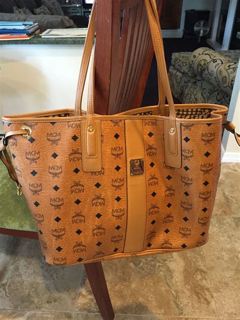 Mcm Medium Tote In Cognac Love This And Such A Nice Change Of Pace From The Lv Neverfull