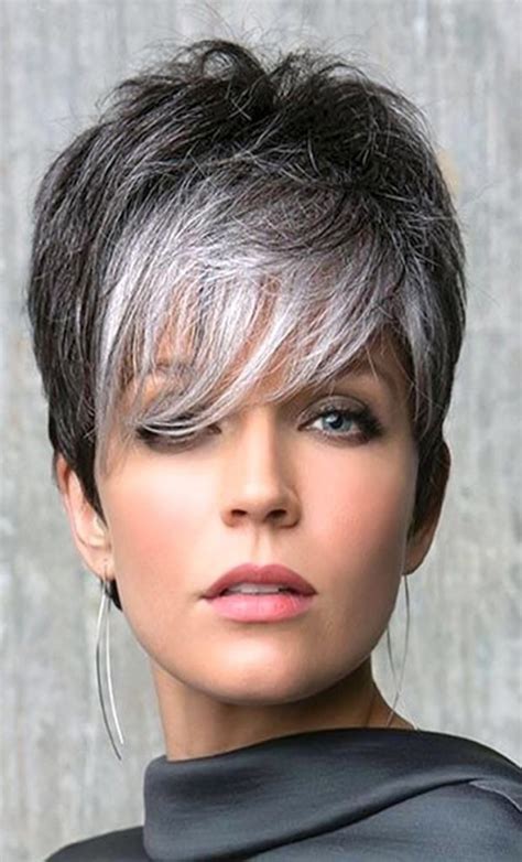 Modern Short Grey Hair For Trendy Girls Hairstylecamp
