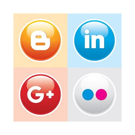 Social Media Button Pack Eps Vector Uidownload