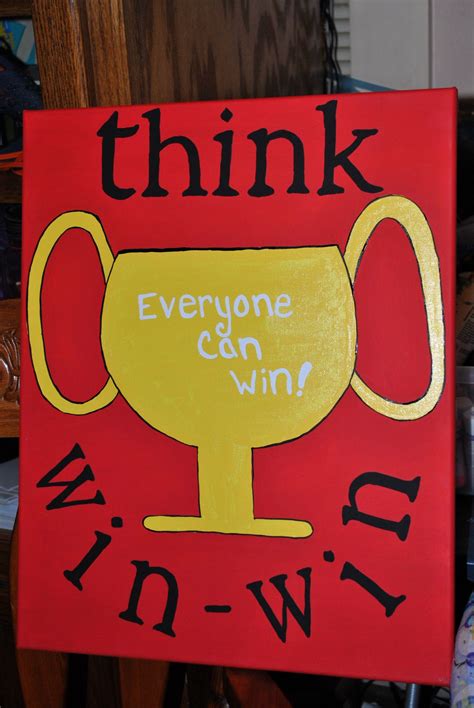 Leader In Me 7 Habits Think Win Win Canvas By Charity Goodwin