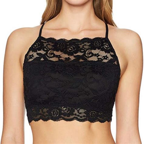 Kernelly Womens Lace Cami Stretch Lace Half Cami Breathable Lace