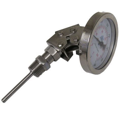 32 400°f Temperature Gauge 3 Dial 304 Ss Angled Connect