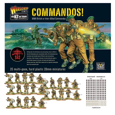 Buy Bolt Action Miniatures Warlord Games Commandos Set 28mm