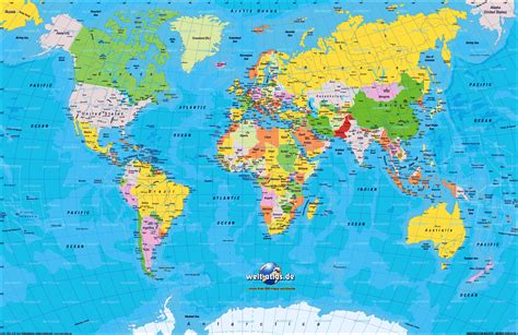 Mapa Planisferio Politico Nombres Imagui F