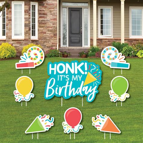 Honk Its My Birthday Yard Sign And Outdoor Lawn Decorations
