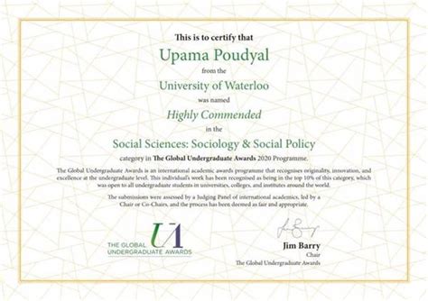 Congratulations To Sociology Alum Upama Poudyal On Winning A Global