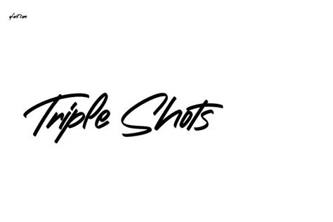 Triple Shots Graphic Design Fonts