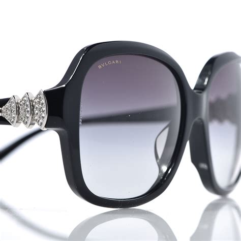Bulgari Oversized Sunglasses 8124 B Black 529007 Fashionphile