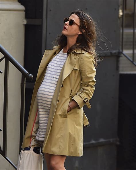 keri russell pregnant wearing striped dress in nyc pictures popsugar celebrity photo 4