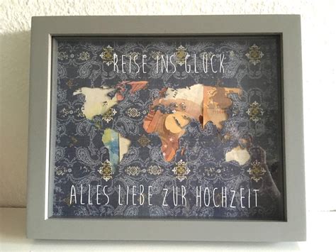 Mir wird es schwer ums herz, dich ziehen zu lassen. Geldgeschenk "Reise ins Glück", Hochzeit ...