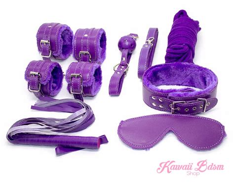 Purple Princess Bondage 7pcs Set Kawaii Bdsm