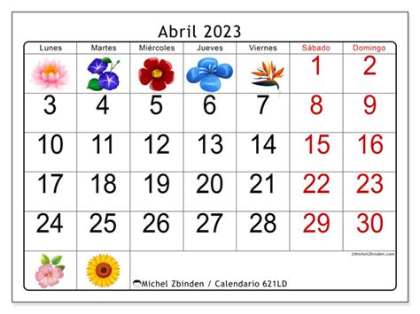 Calendario Abril 2023 Para Imprimir Pdf En Imagesee