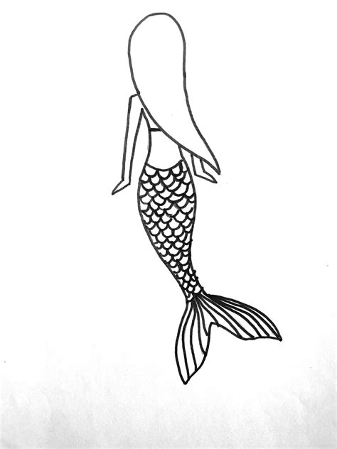 How To Draw A Mermaid That S Beautiful Easy Step By S