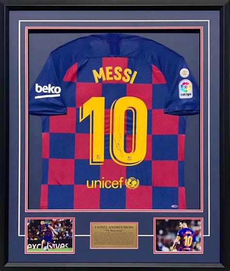 Leo Messi 20192020 Barcelona Shirt Autographed Collectables