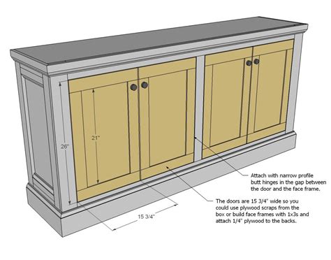 The best free woodworking plans buffet sideboard free download. Shanty Sideboard | Sideboard furniture plans, Diy ...