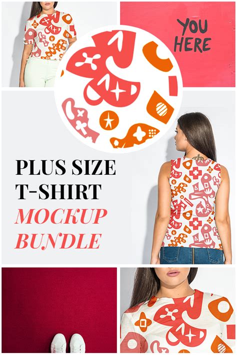 Download Plus Size T-shirt Mockup Bundle