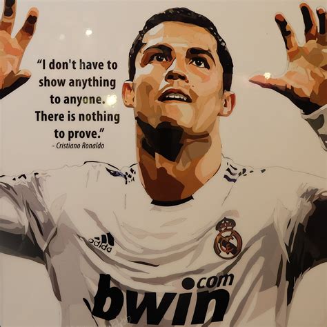 Cristiano Ronaldo Poster I Dont Have To Show Infamous Inspiration