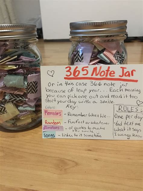 365 Note Jar For My Best Friend ☔️☔️ 365 Note Jar 365 Notes In A Jar