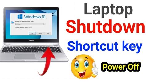 laptop shutdown shortcut key how to shut down laptop laptop shutdown kaise kare youtube