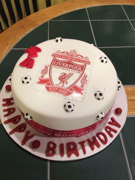 Liverpool Birthday Cake Liverpool Football Club Birthday Cake Cakes