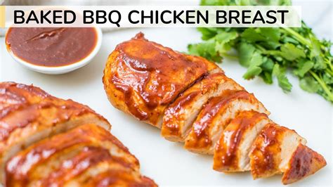 baked barbecue chicken breast moist oven baked recipe youtube