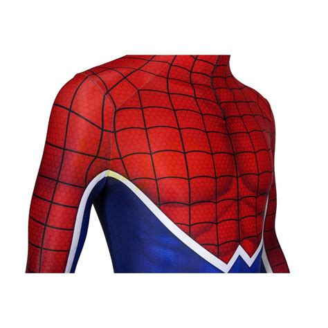 punk rock spidey hobart brown spider man suit cosplay costume v2
