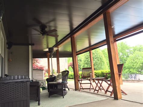 If you have a raised wooden deck you can make the area dry below and most home owners choose to select the style that attaches to the bottom for their underdeck ceiling. Under Deck Ceilings, Deck Roof System Cincinnati & Louisville