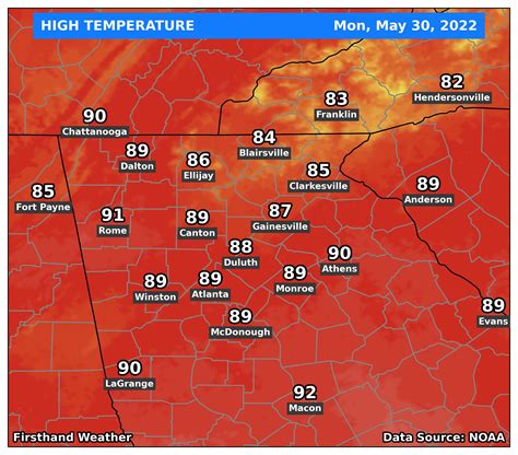 North Georgia And Atlanta Forecast Monday May 30 2022 Firsthand Weather