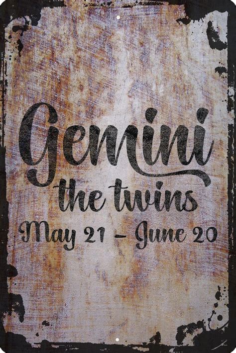 Gemini the twins cursive May 21-June 20 zodiac sign astrology Beige
