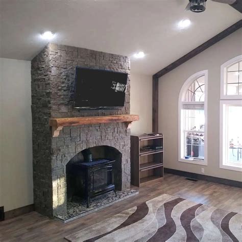 installing a stone veneer fireplace with evolve stone
