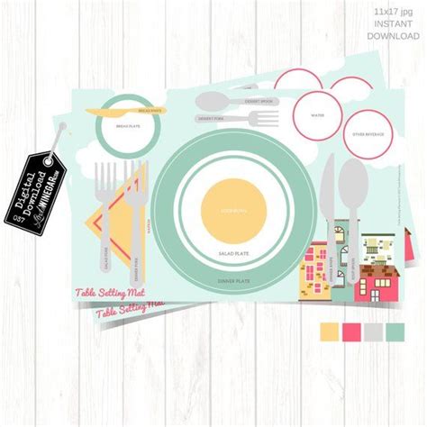 See more ideas about dining etiquette, etiquette and manners, table etiquette. Etiquette Placemat for Teens Table Setting Diagram for ...