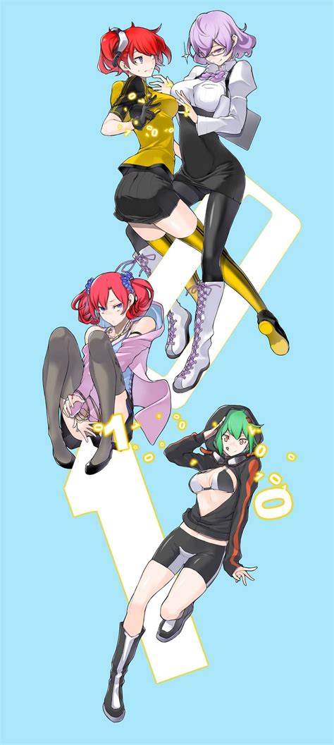 Shinomiya Rina Mikagura Mirei Aiba Ami And Shiramine Nokia Digimon