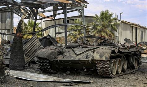 Libya Tripoli Air Strike On Refugee Camp Kills And Injures Middle