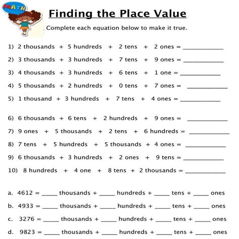 5Th Grade Printable Place Value Worksheets - Value Place Value