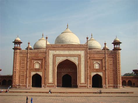 Taj Mahal India Mosque Front