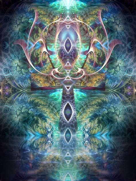 Ankh Canvas Visionary Art Psychedelic Art Fractal Art Etsy Visionary Art Psychedelic Art