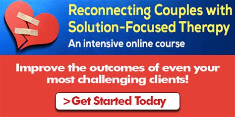 Reconnecting Couples With Solution Focused Therapy