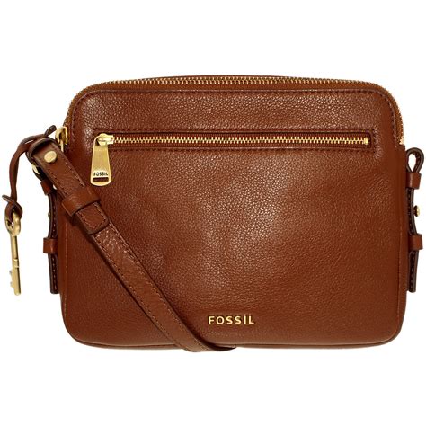 Fossil Fossil Womens Piper Toaster Leather Crossbody Cross Body Bag